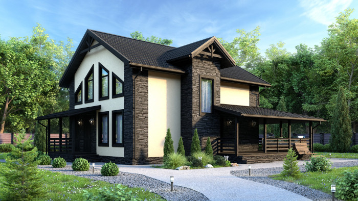 Каркасный дом Яуза 9x10 