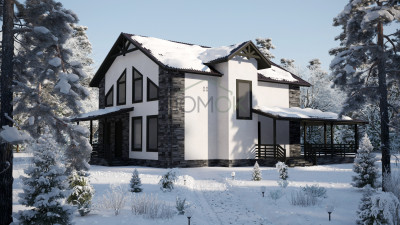 Каркасный дом Яуза 9x10 