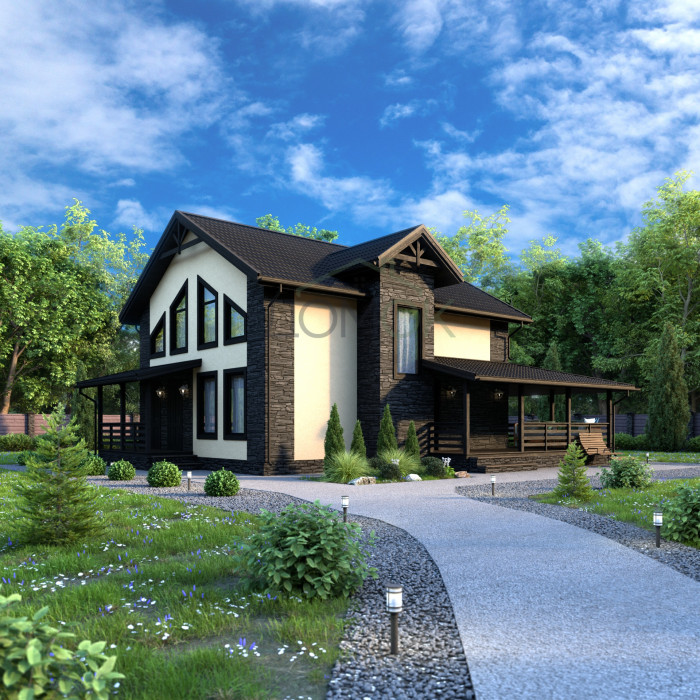 Каркасный дом Яуза 9x10 