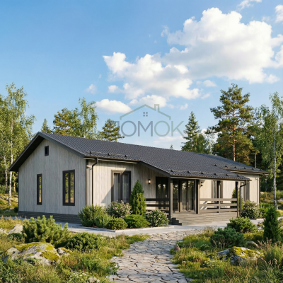 Каркасный дом Олой 9х16