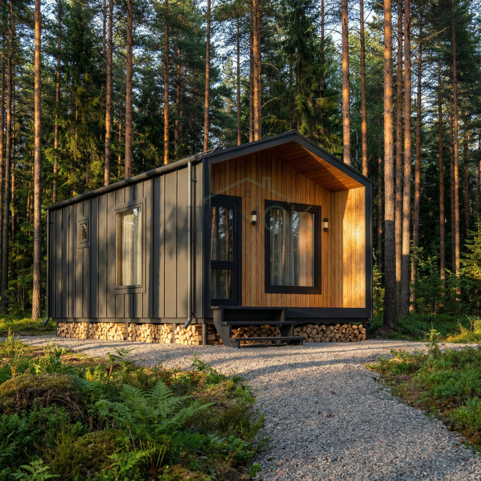 Каркасная баня Барн 6х4 