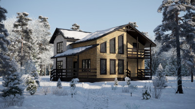 Каркасный дом Таймыр 12x9.5