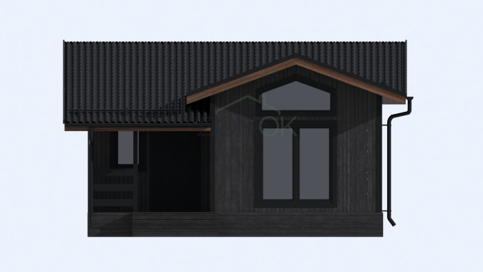 Каркасная баня 6.5х6