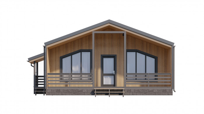 Каркасный дом БАРНЕВА-2 8х12 