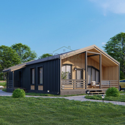 Каркасный дом БАРНЕВА-2 8х12 