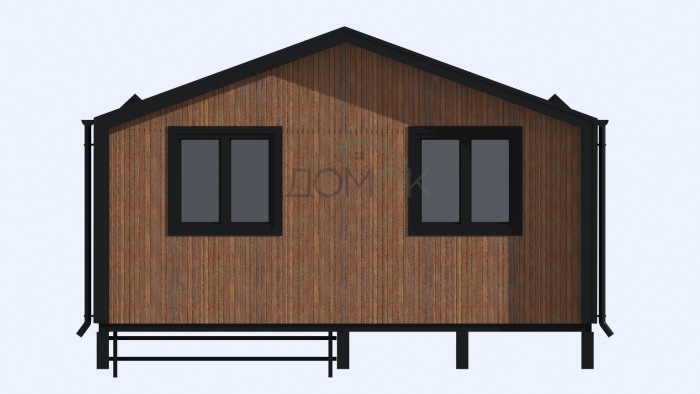 Каркасный дом БАРНЕВА Компакт 6х6 