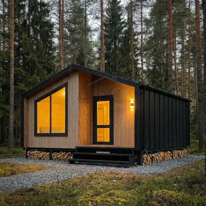 Каркасный дом БАРНЕВА Компакт 6х6 