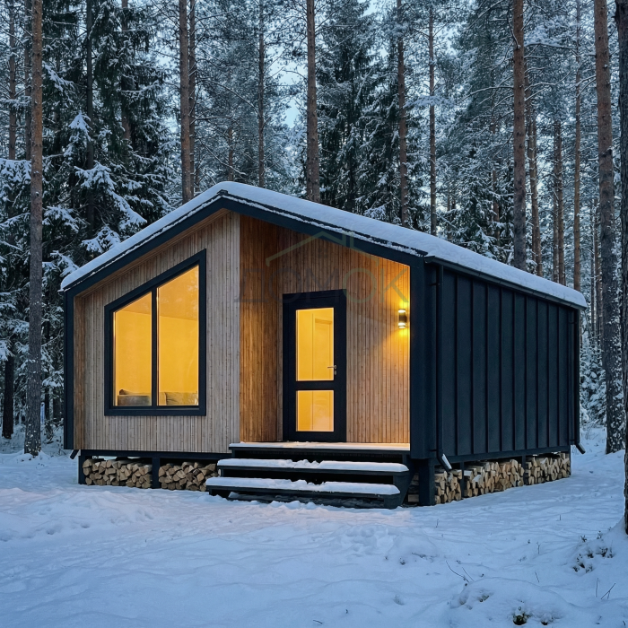 Каркасный дом БАРНЕВА Компакт 6х6 