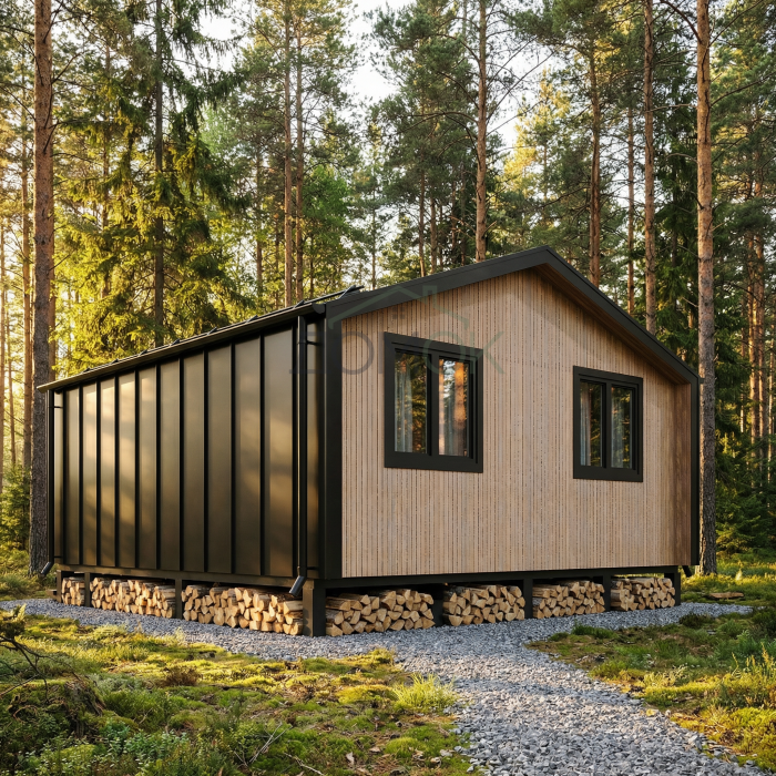 Каркасный дом БАРНЕВА Компакт 6х6 