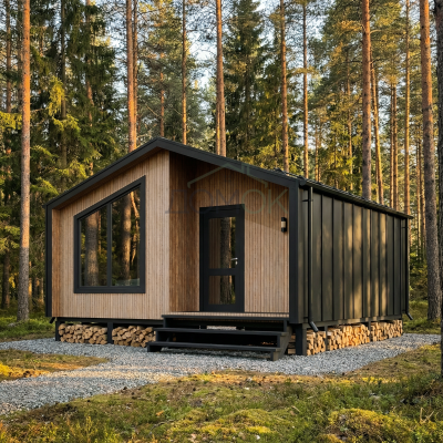 Каркасный дом БАРНЕВА Компакт 6х6 