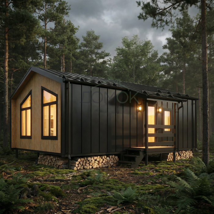 Каркасный дом БАРНЕВА Компакт 6х8