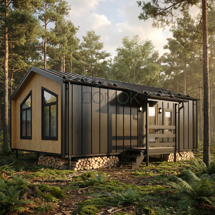 Каркасный дом БАРНЕВА Компакт 6х8