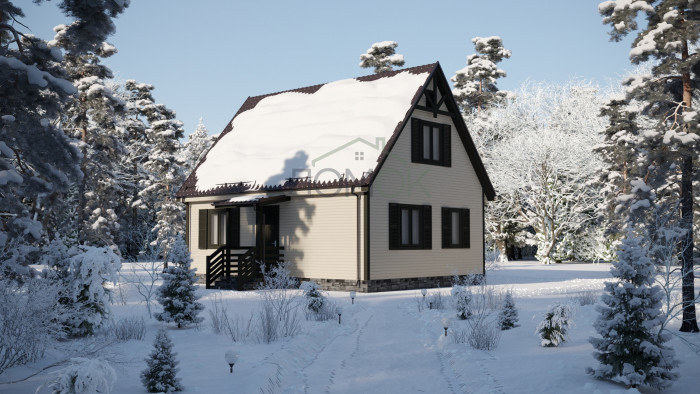 Каркасный дом Домок 6x8