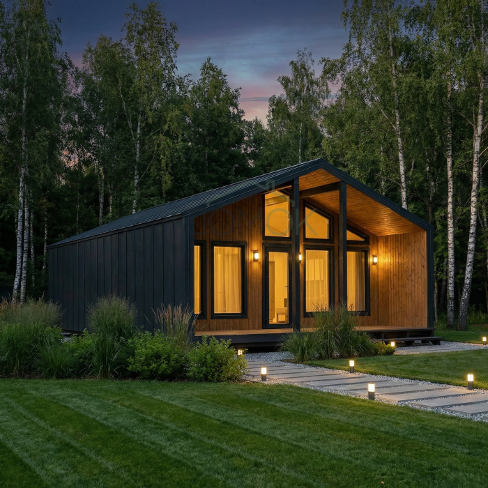 Каркасный дом БАРНЕВА 7х9 