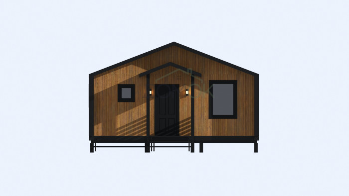 Каркасный дом БАРНЕВА 7х9 