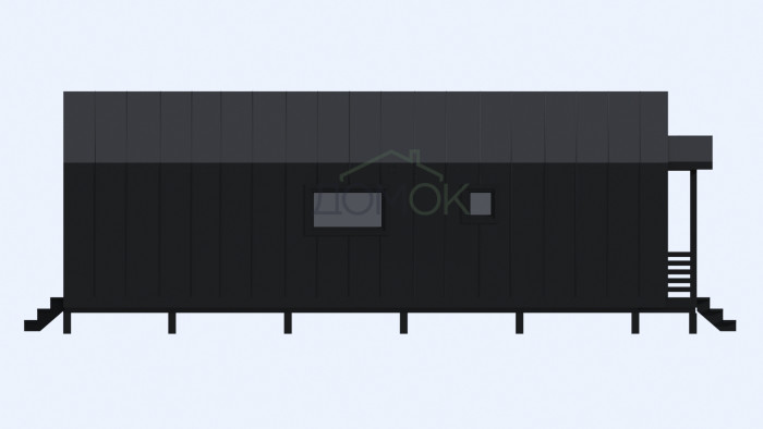 Каркасный дом БАРНЕВА 7х9 