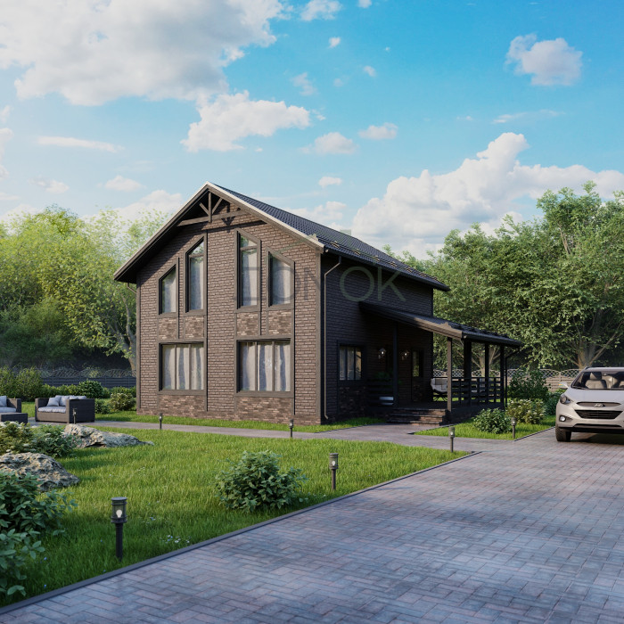 Каркасный дом Вильент 9x8 