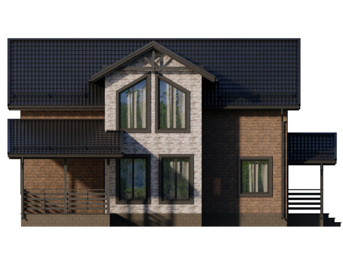 Каркасный дом Оккервиль 11х12.6