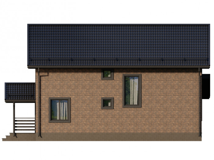 Каркасный дом Оккервиль 11х12.6