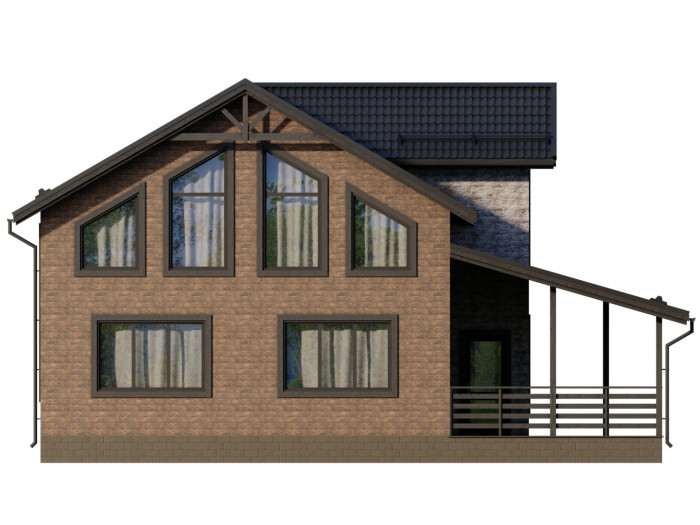 Каркасный дом Оккервиль 11х12.6