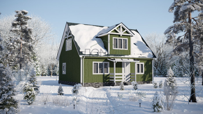 Каркасный дом Енисей-2 6x8