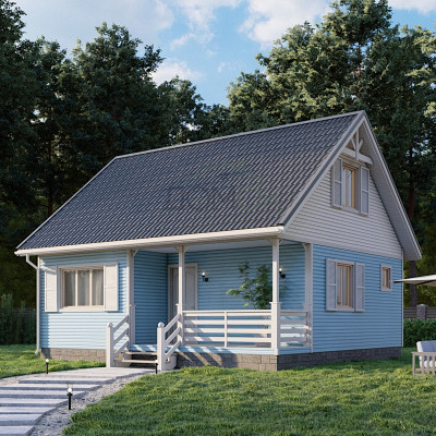 Каркасный дом Вязьма 8x7