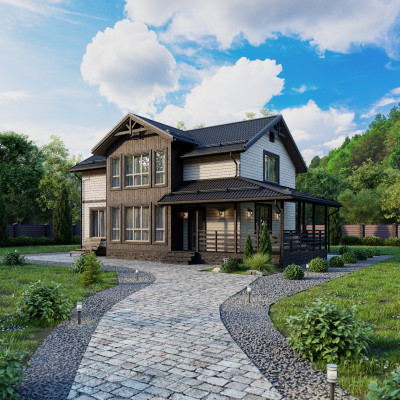 Каркасный дом Гоголь 11х9 