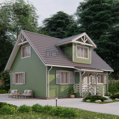 Каркасный дом Енисей-2 7x9