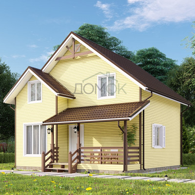 Каркасный дом Алтай 7.5x8