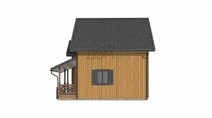 Каркасный дом Алтай 7.5x8