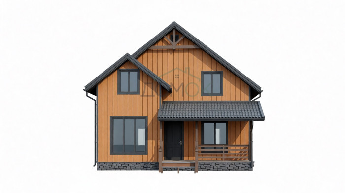 Каркасный дом Алтай 7.5x8