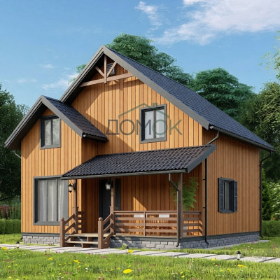 Каркасный дом Алтай 7.5x8