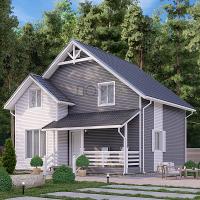 Каркасный дом Алтай 8x8.5