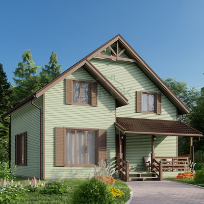 Каркасный дом Алтай 8x9.5 