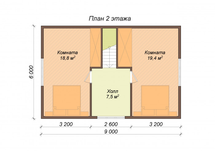 Каркасный дом Енисей 6x9