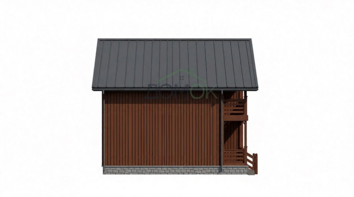 Каркасный дом Дон 8x8