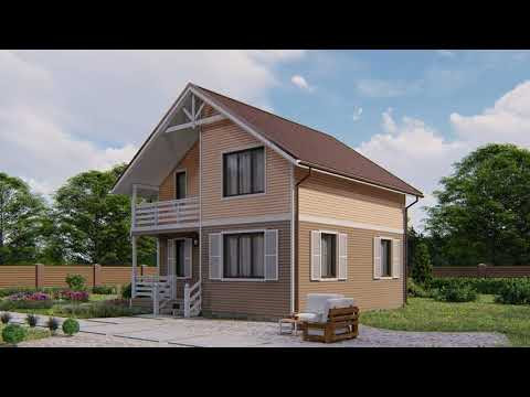 Каркасный дом Дон 8x8