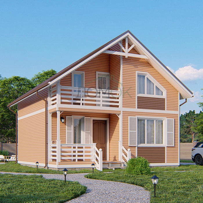 Каркасный дом Дон 7x8