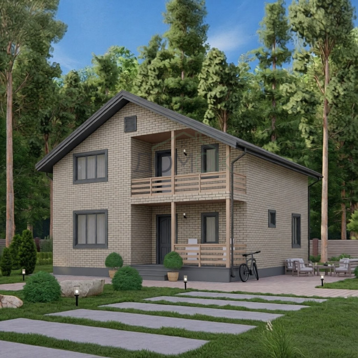 Каркасный дом Дон 9x9