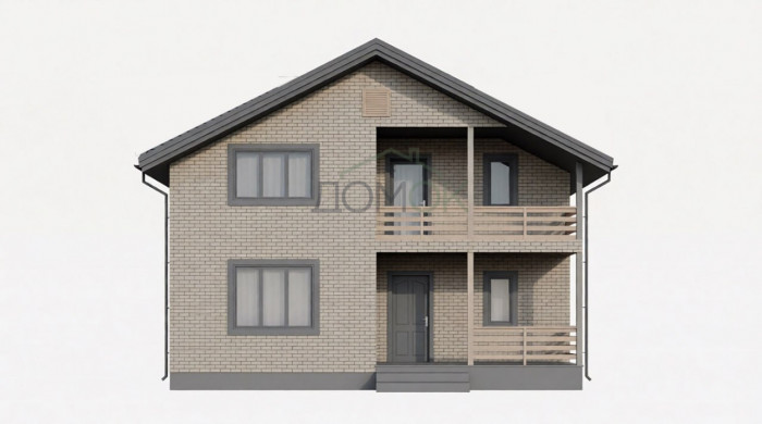 Каркасный дом Дон 9x9