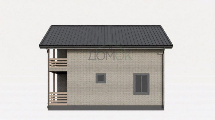 Каркасный дом Дон 9x9