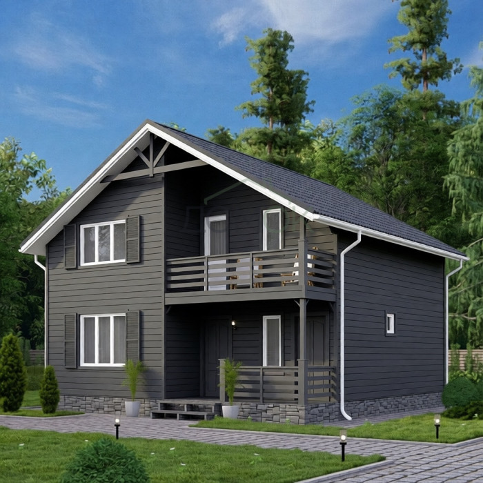 Каркасный дом Дон 8.5x8.5