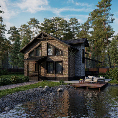 Каркасный дом Яуза 8x9