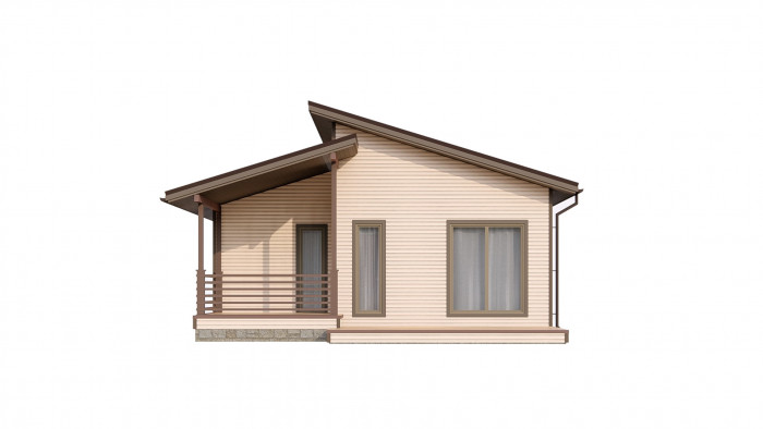 Каркасный дом Волгуша 8x8.7