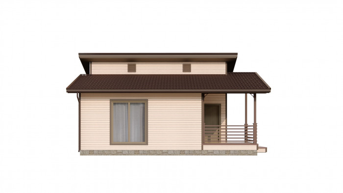 Каркасный дом Волгуша 8x8.7