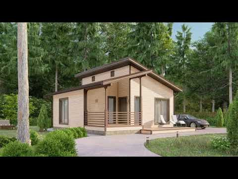 Каркасный дом Волгуша 8x8.7