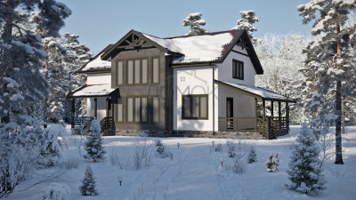 Каркасный дом Гоголь 7.5x11