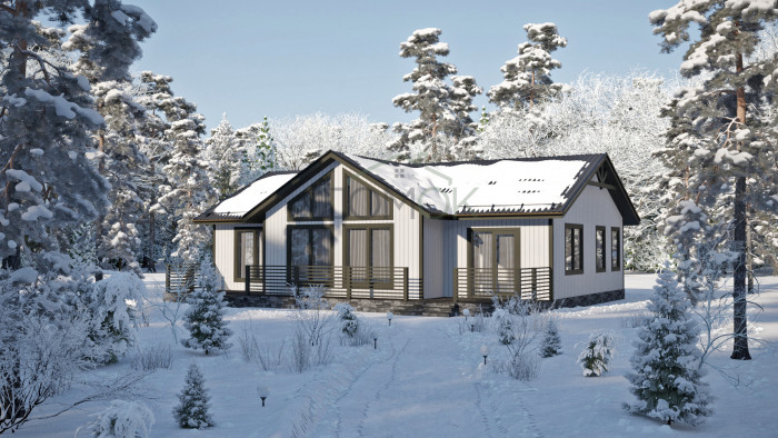 Каркасный дом Лабаз 13.1х10.6