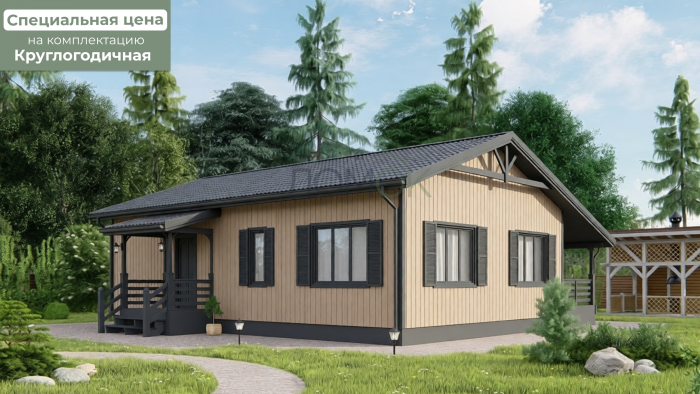 Каркасный дом Ангара 8x12