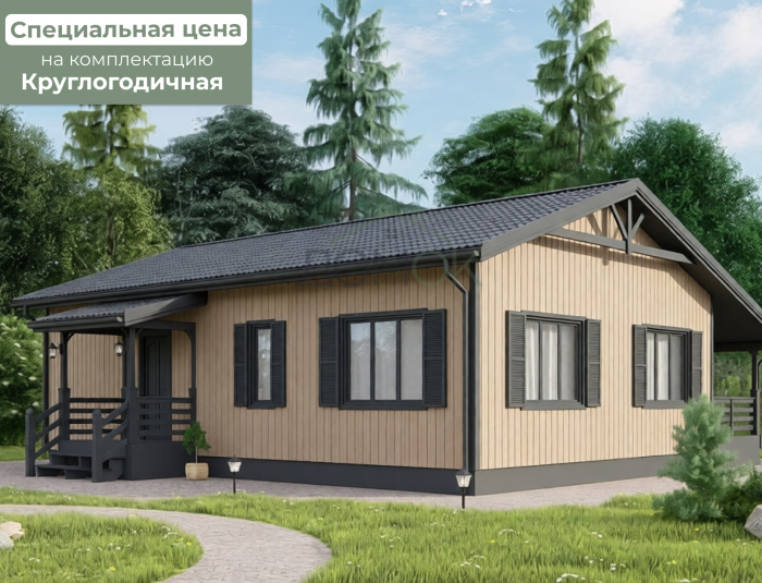 Каркасный дом Ангара 8x12